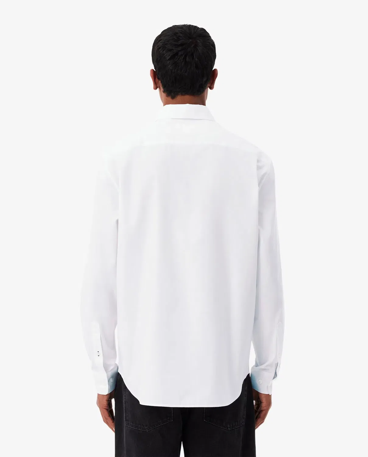 Мужская рубашка Lacoste с длинным рукавом, классический крой, Blanco — фото 2