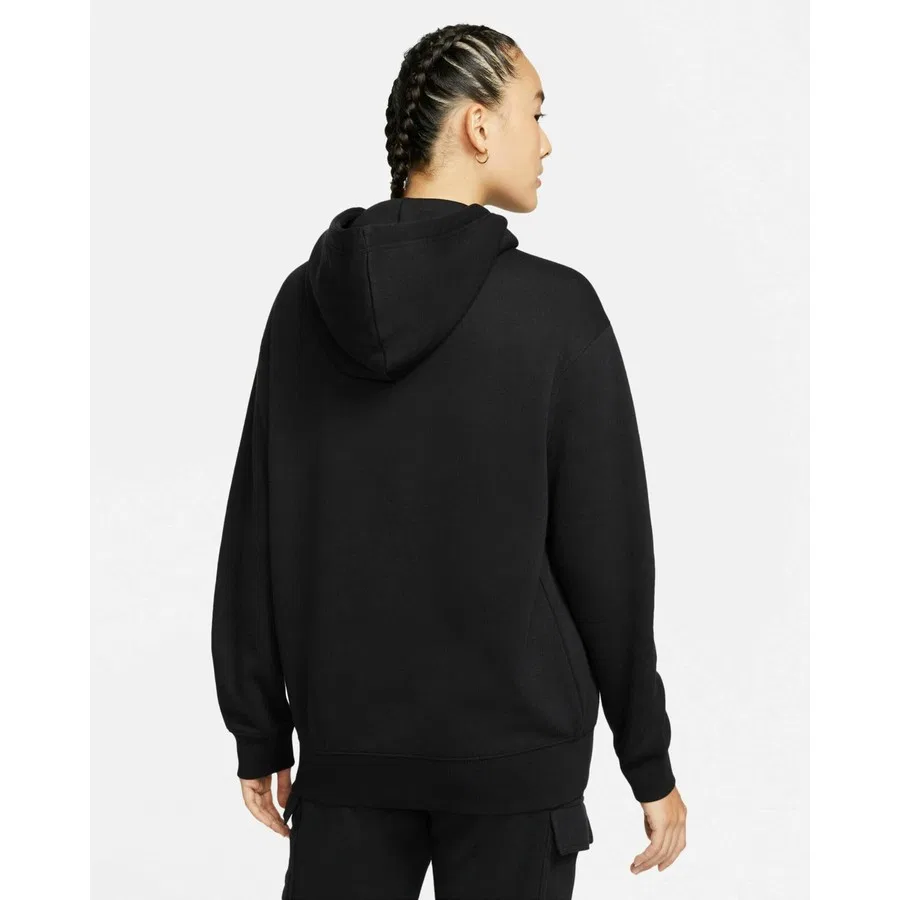 Женский свитшот свободного кроя с капюшоном Sportswear Collection Essentials Nike, Черный — фото 2