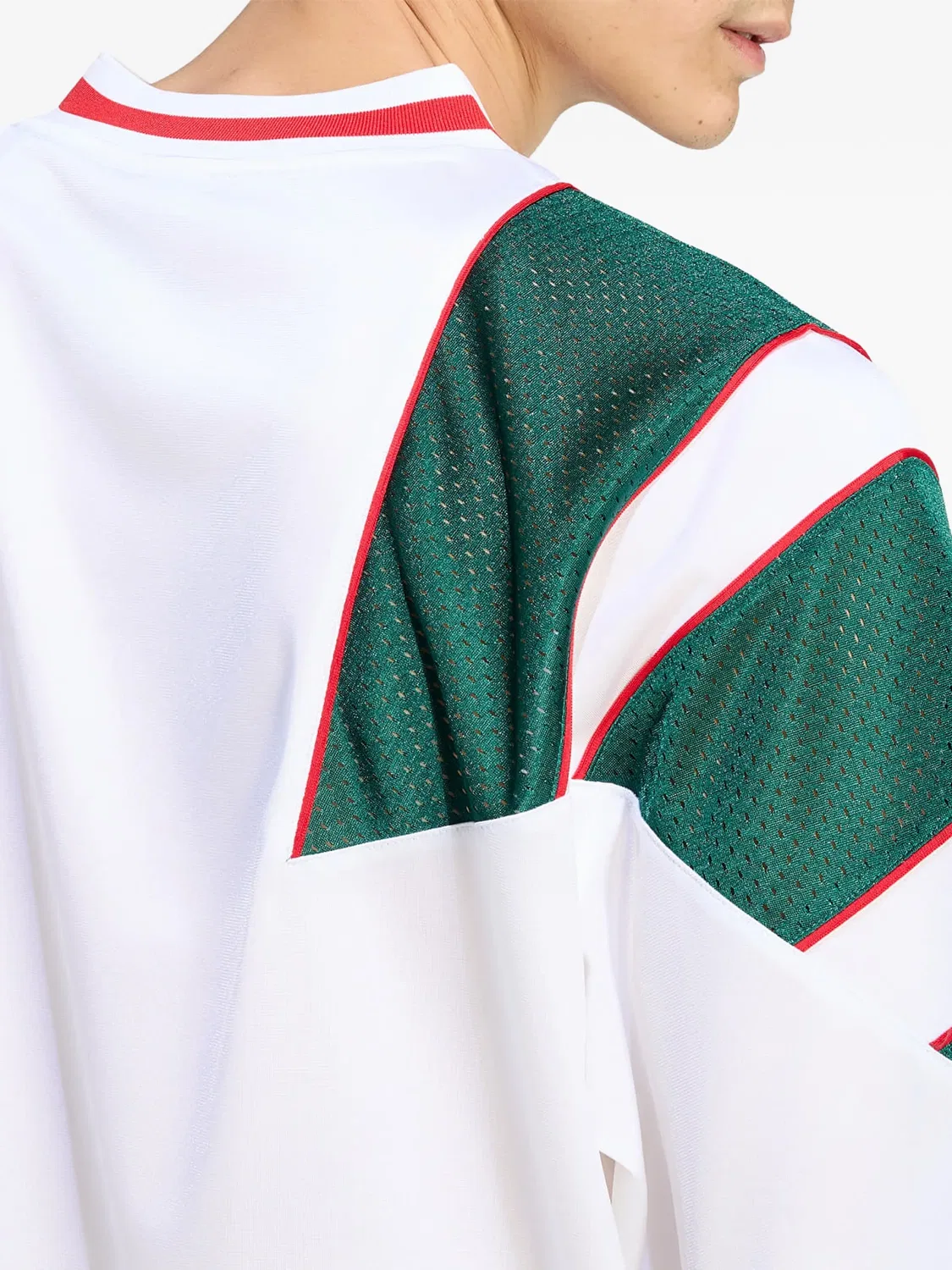 Футболка с сетчатыми панелями белая Adidas, белый — фото 2