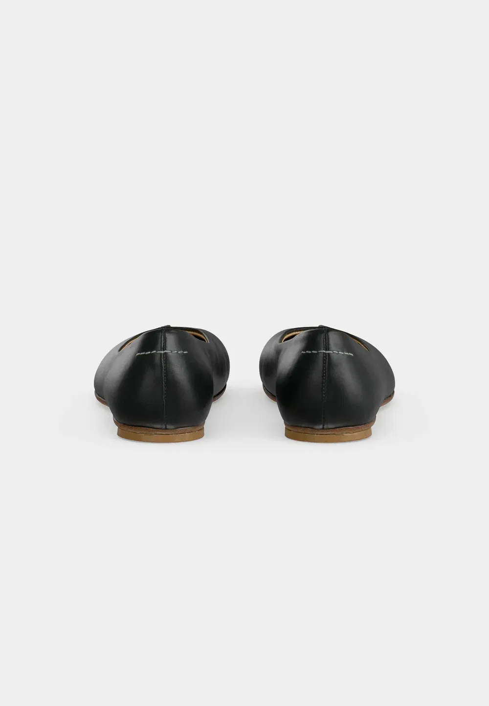 Балетки с ремешком на щиколотке Mm6 Maison Margiela, Black — фото 4