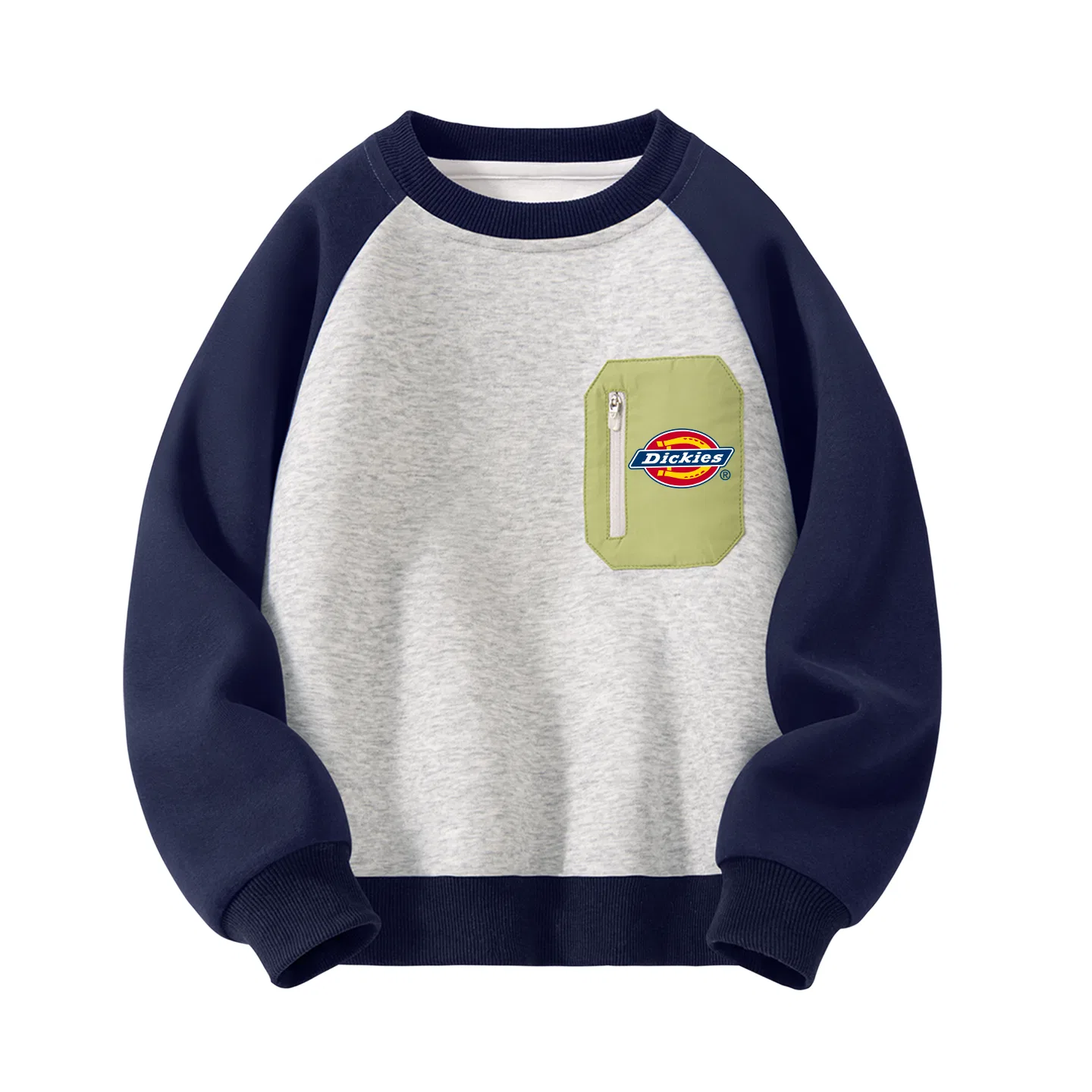 Детский свитшот с круглым вырезом Silicone Standard K Light Heather Gray Dickies, Heather Gray