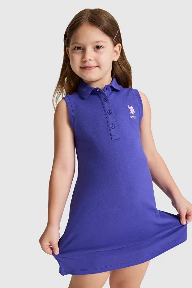 Детское платье для девочек без рукавов U.S. Polo Assn., Purple — фото 3