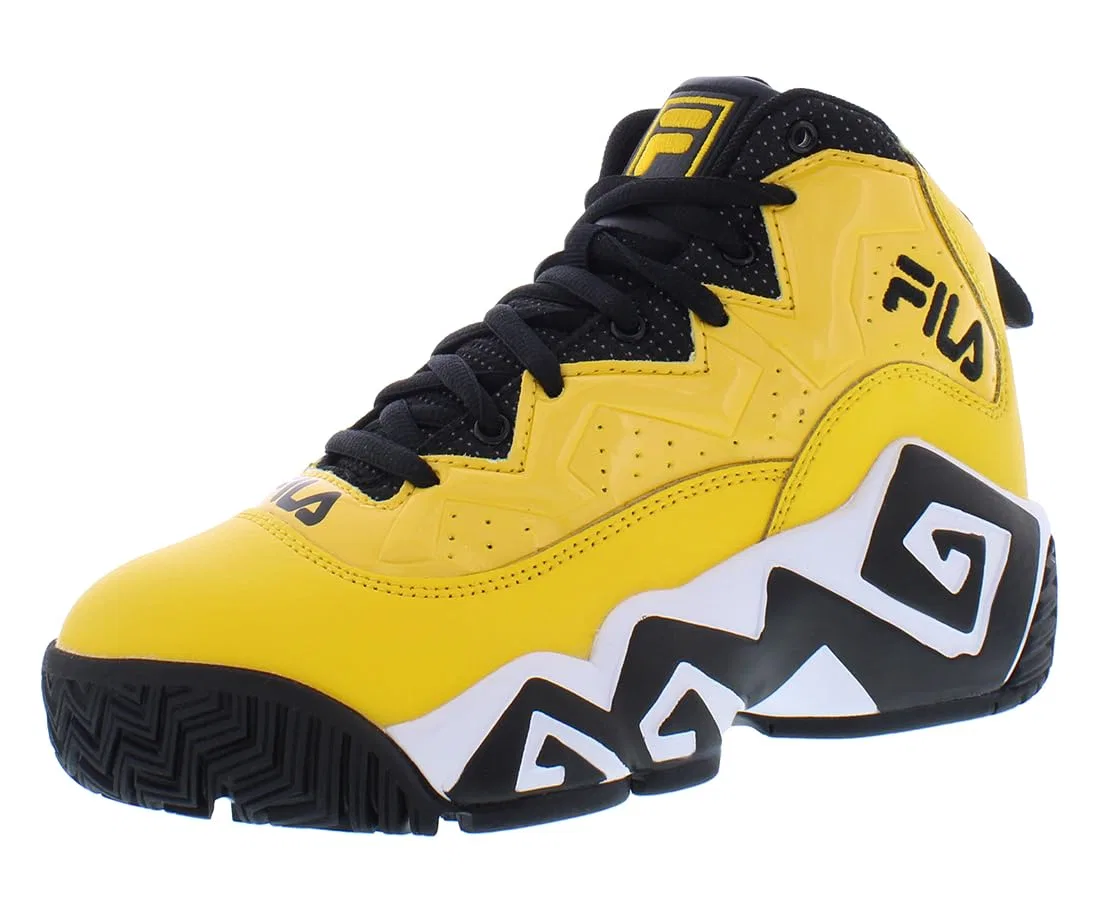 Детский кроссовок для мальчиков и девочек с принтом Kid's Fila Mb Fila, Yellow Black