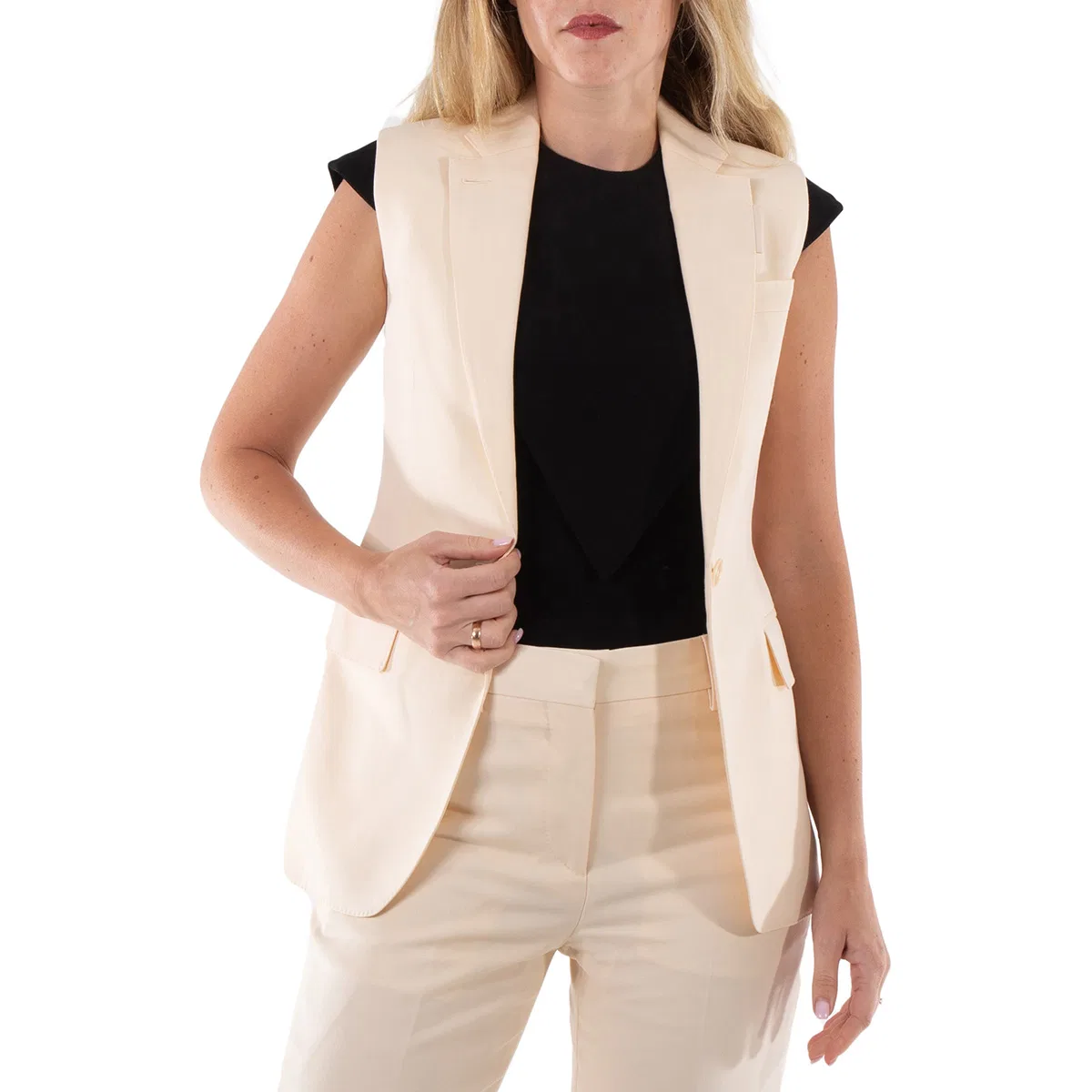 Жилет женский шерстяной Aurelie Burberry, Buttermilk Beige