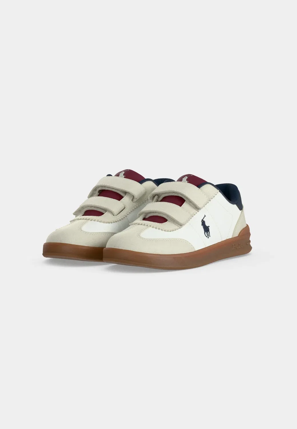 Детские кроссовки Hollis Polo Ralph Lauren, Paper White/Grey/Dark Red/Navy — фото 3