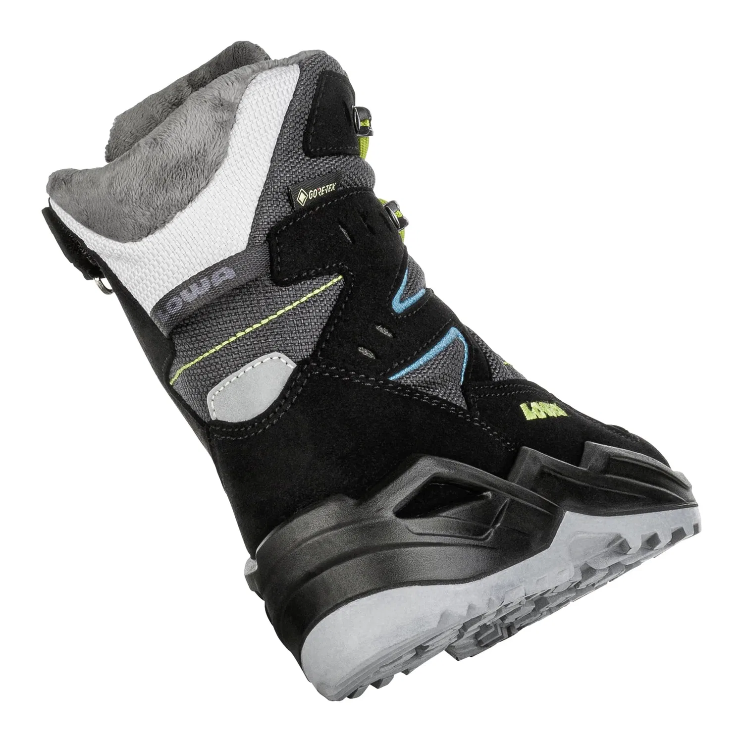 Детские ботинки для мальчиков с мембраной Linen Gtx LOWA, Black — фото 2