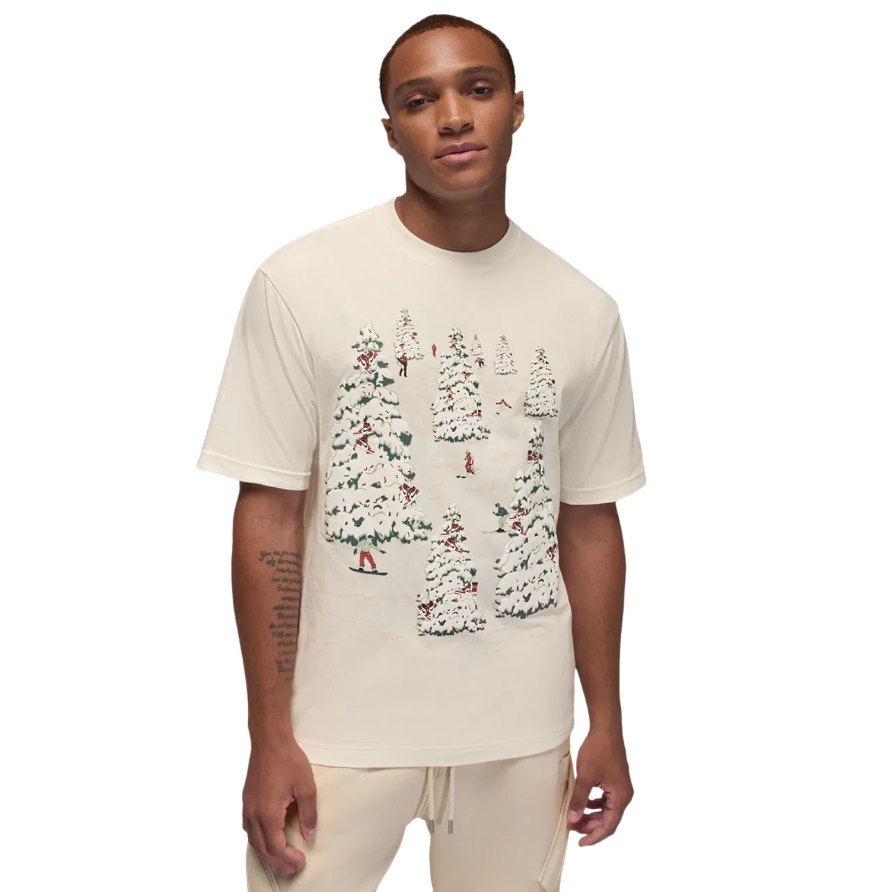 Мужская толстовка MJ BRK Holiday GFX Jordan, цвет Sail/Redstone
