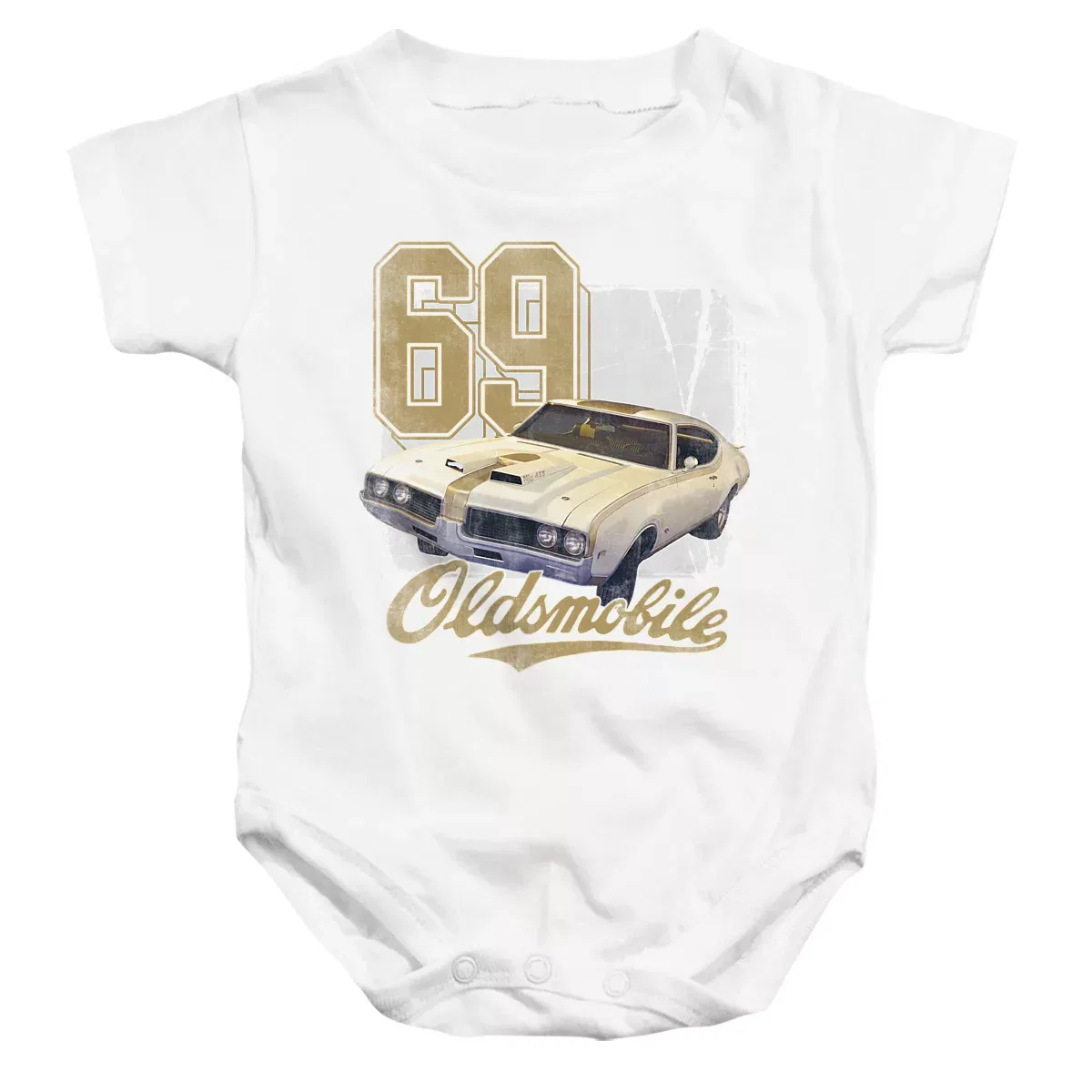 Детское боди с коротким рукавом Oldsmobile 442 LOGOVISION, White