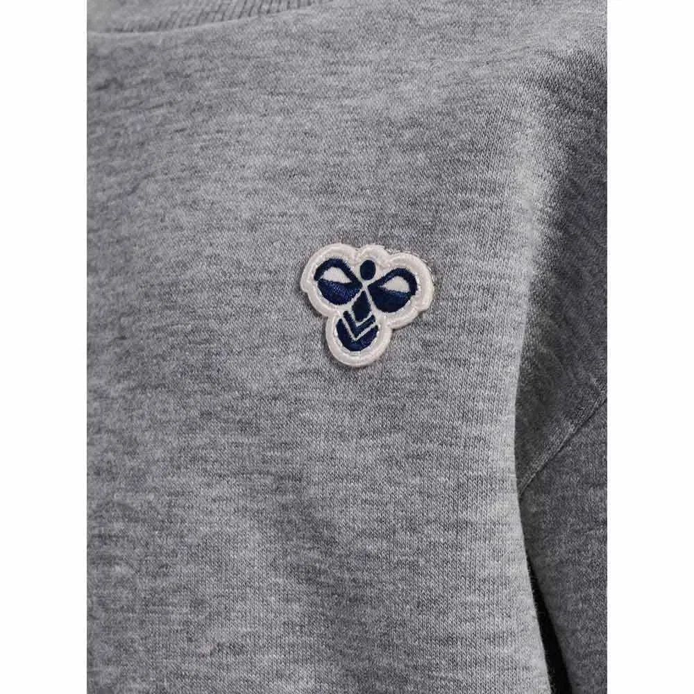 Детский свитшот с принтом Mini Loose Bee Hummel, Grey — фото 4