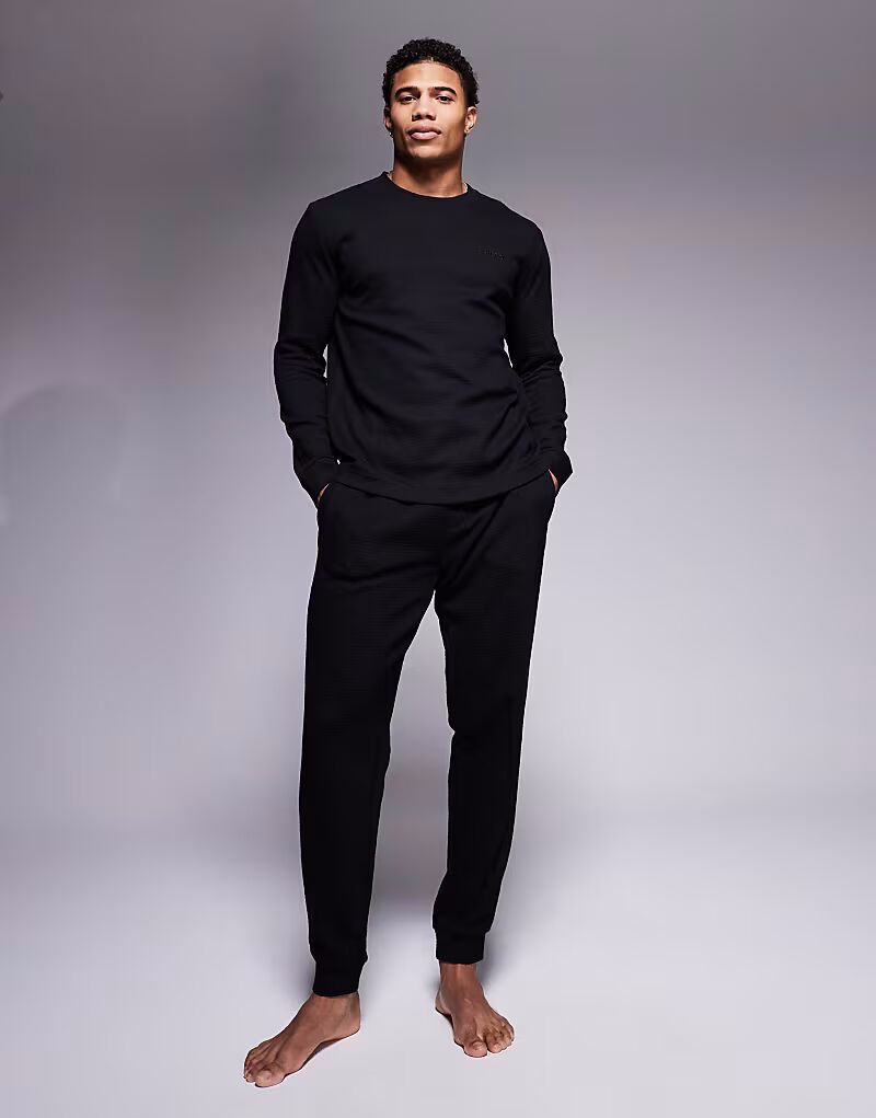 

Спортивные брюки HUGO Bodywear Austin co-ord черного цвета