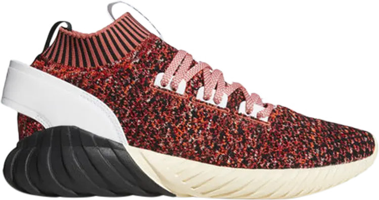 

Кроссовки Adidas Tubular Doom Sock Primeknit 'Ecru Tint', красный