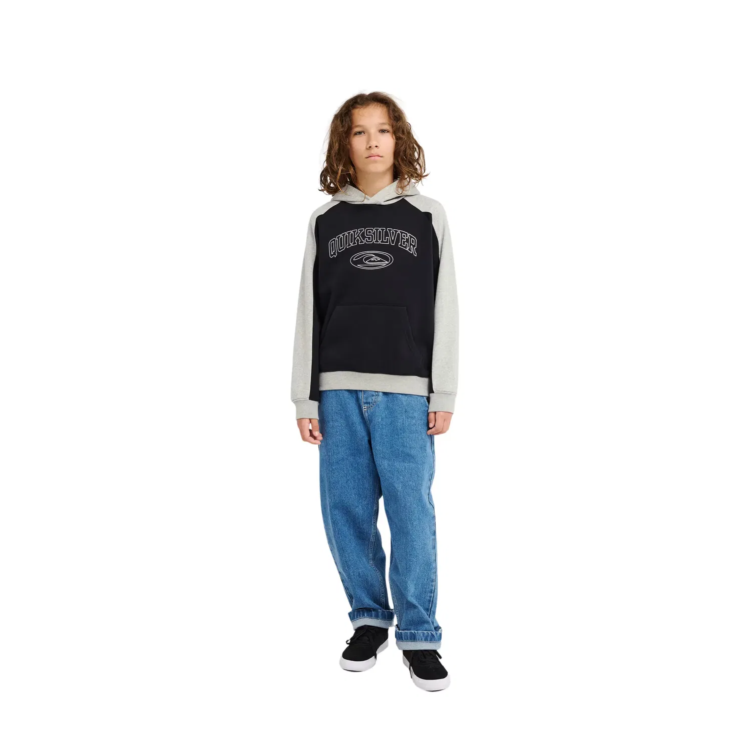 Детская худи для мальчиков из органического хлопка Quiksilver, Negro — фото 4