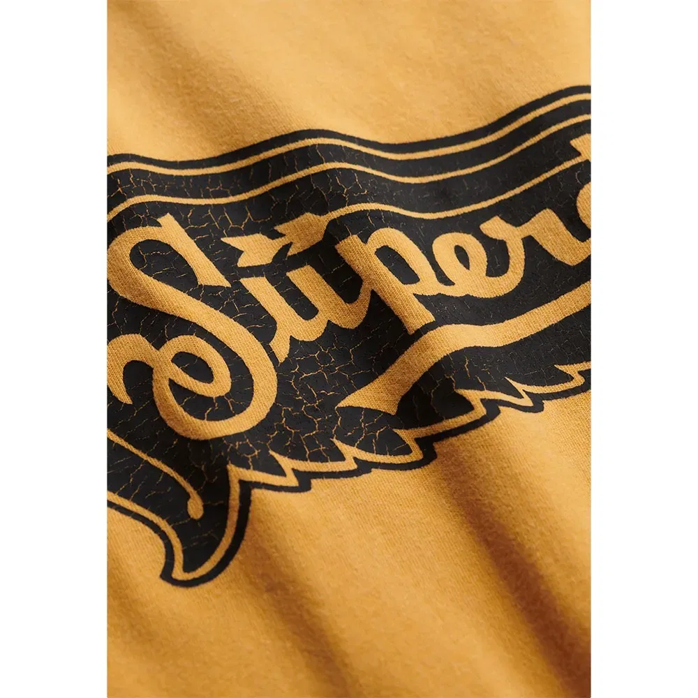 Мужская футболка с принтом Auto Logo Superdry, Yellow — фото 2