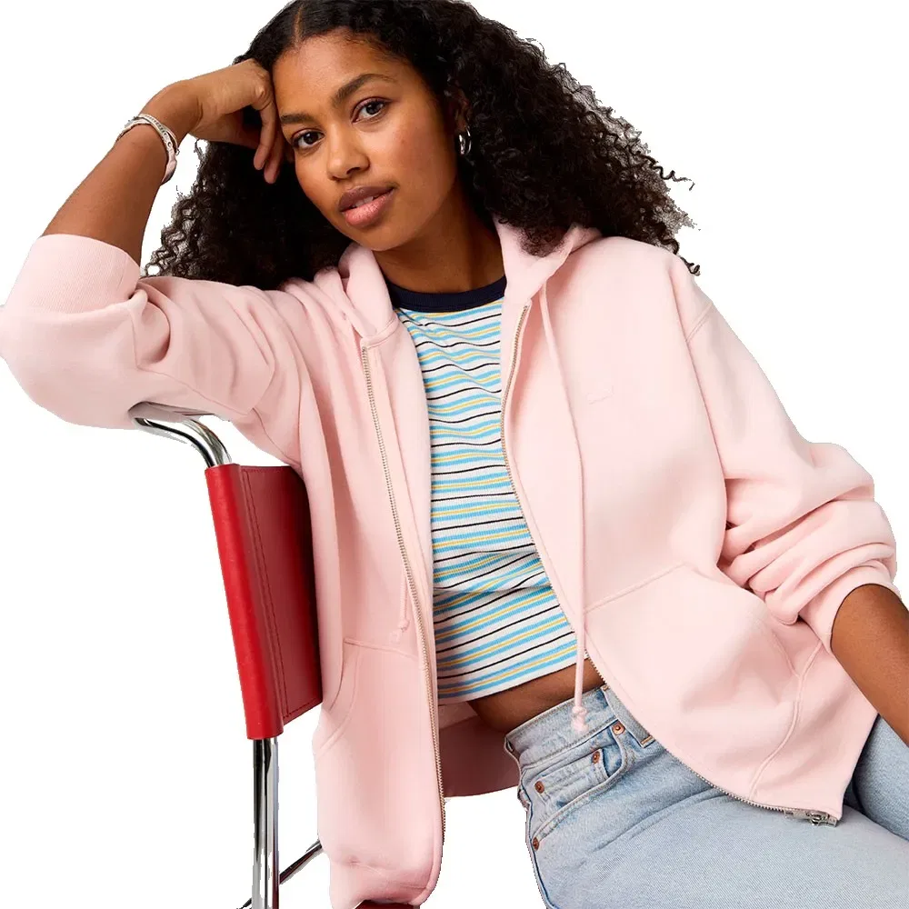 Женский свитшот с капюшоном Everyday Full Zip Levi's, Pink — фото 3