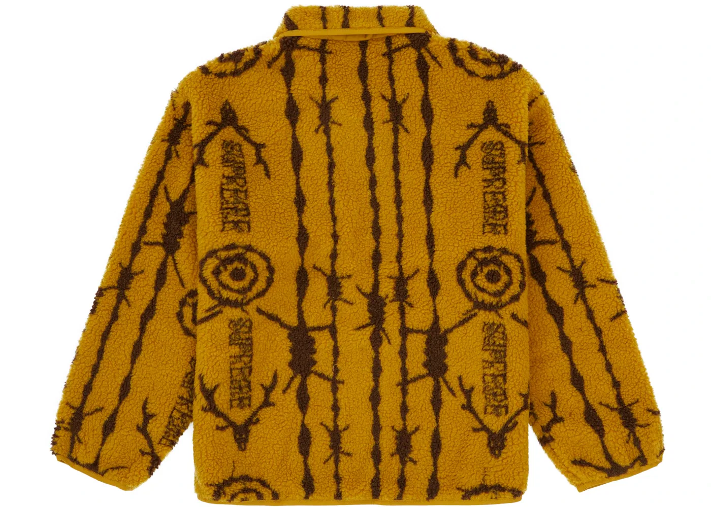 Мужская куртка-флис с принтом Supreme SOUTH2 WEST8 Jacket, Mustard — фото 2