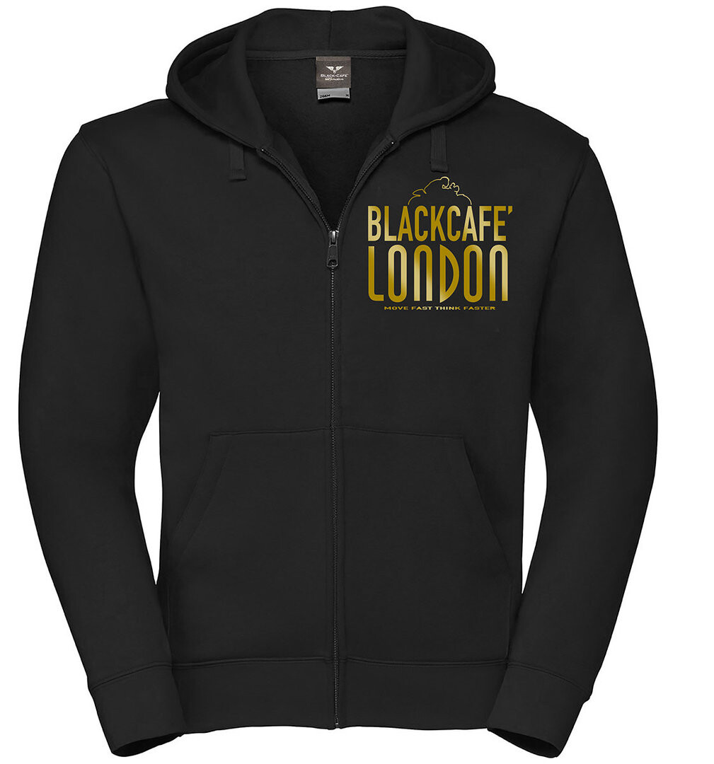 

Худи Black-Cafe London Classic с логотипом, черный/золотистый