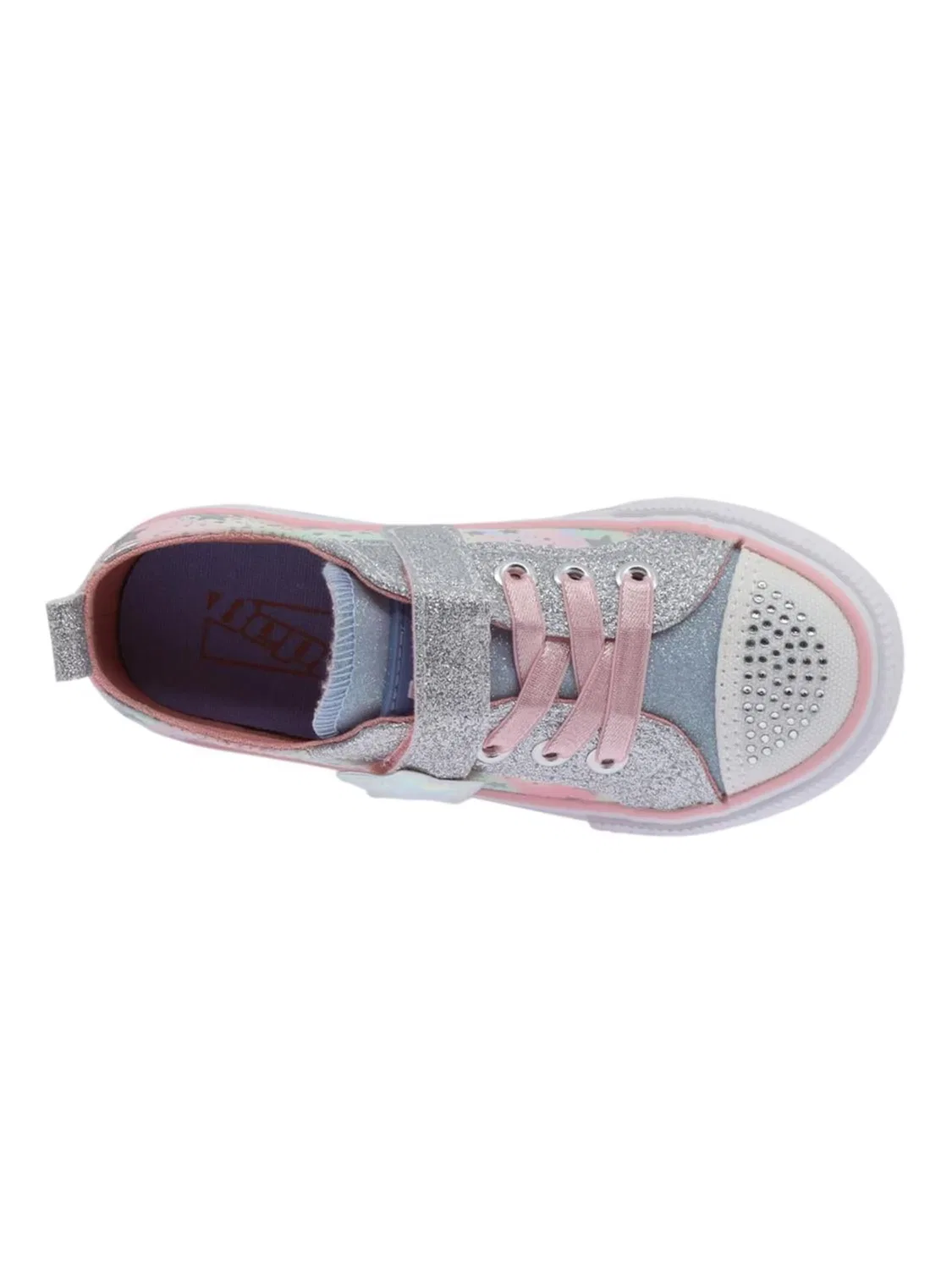 Кроссовки Beppi Canvas Shoe серебристого цвета — фото 4