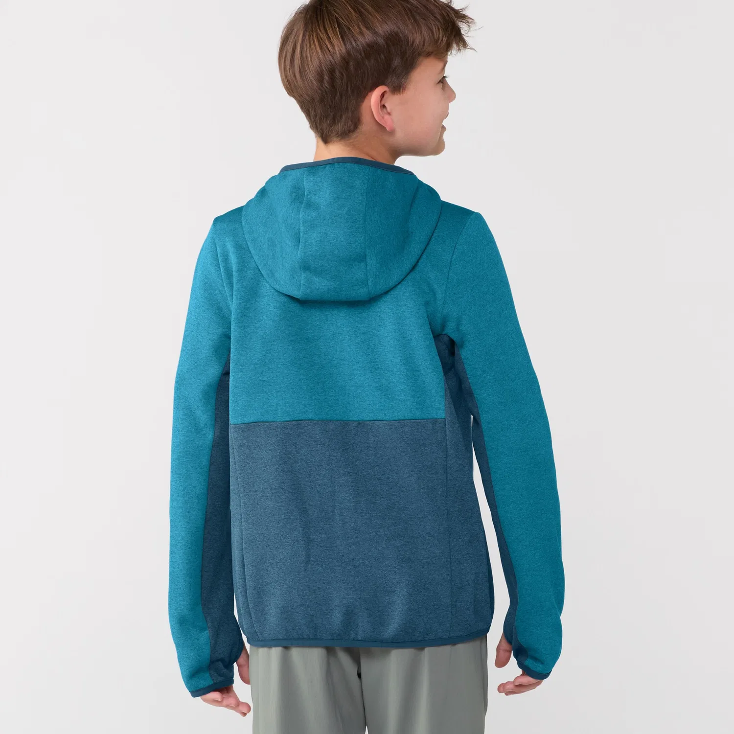 Детская куртка-флис с капюшоном Active Pursuits Fleece Rei Co-Op, синий Canyon/Mineral Water — фото 3