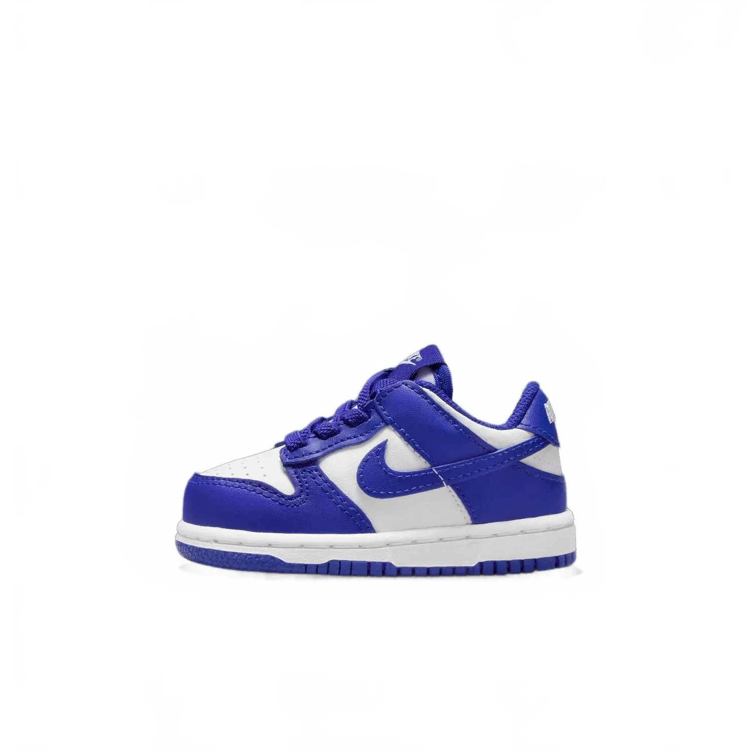 Детские кроссовки с комбинированным верхом Dunk Low Baby/toddler Shoes Nike, Concord Blue — фото 4