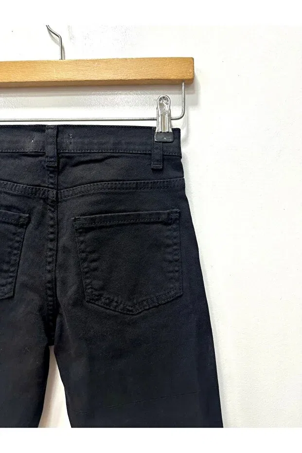 Детские брюки для девочек с эластичным поясом Rois Kids, Black — фото 4