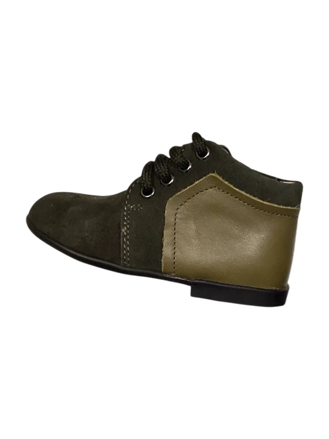 Детские ботиночки на шнуровке с декором Pete Lace Boutaccelli, Olive Combo