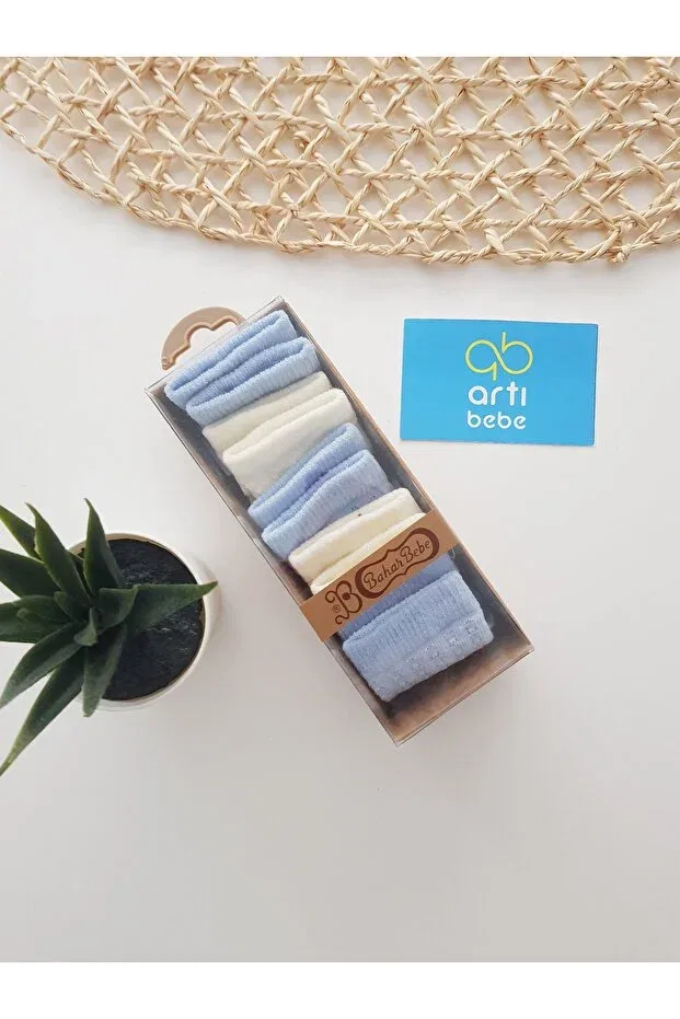 Детские носки для новорожденных хлопковые набор 5 шт Artıbebe, Blue