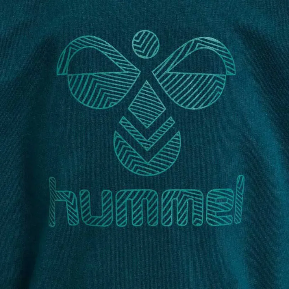 Детский свитшот для девочек хлопковый Fastwo Lime Hummel, Blue — фото 4