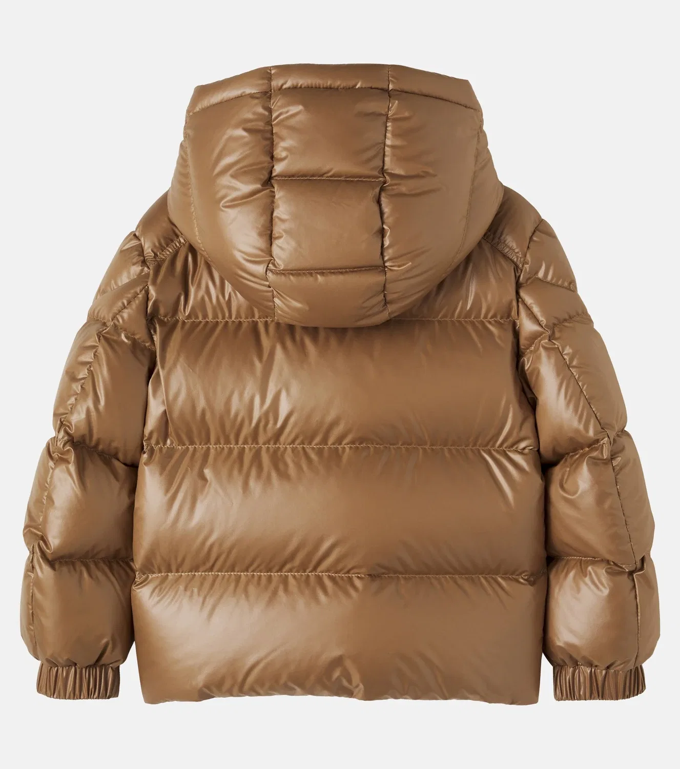 Пуховик Yule Moncler Enfant, бежевый — фото 3