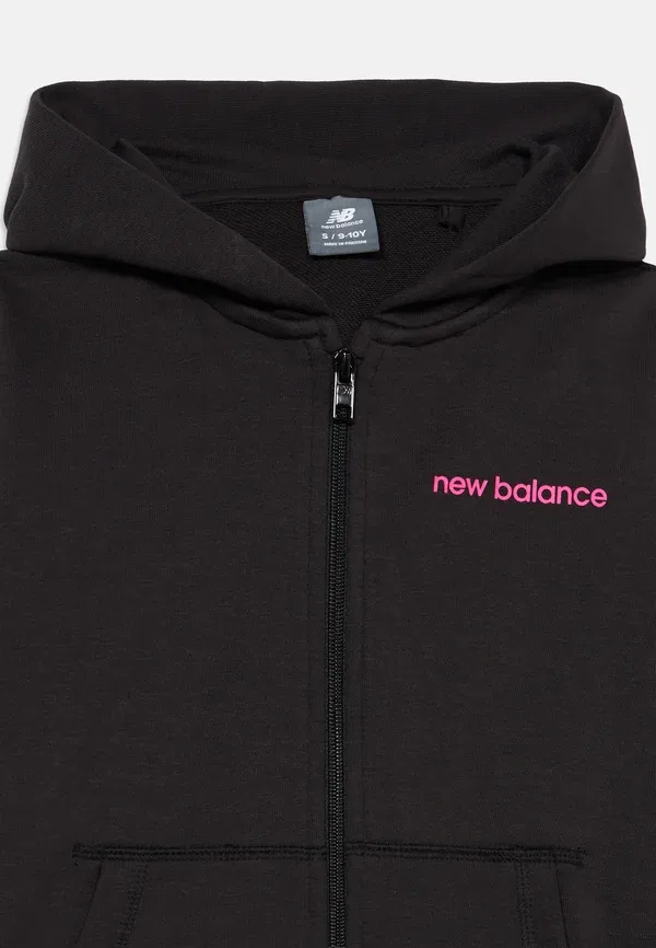 Спортивный костюм, состоящий из худи и брюк, Linear logo unisex set New Balance, Caviar, цвет caviar — фото 4