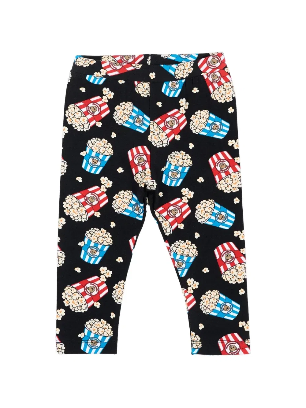 Леггинсы с принтом «попкорн» Moschino Kids, черный