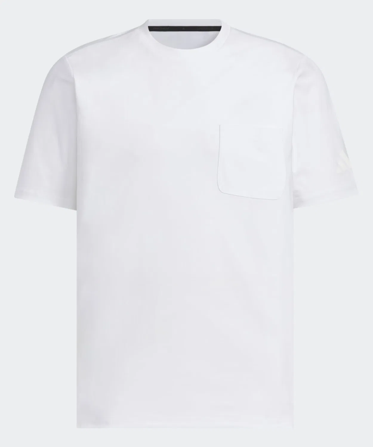 Мужская футболка с коротким рукавом с нагрудным карманом Adidas, White — фото 4