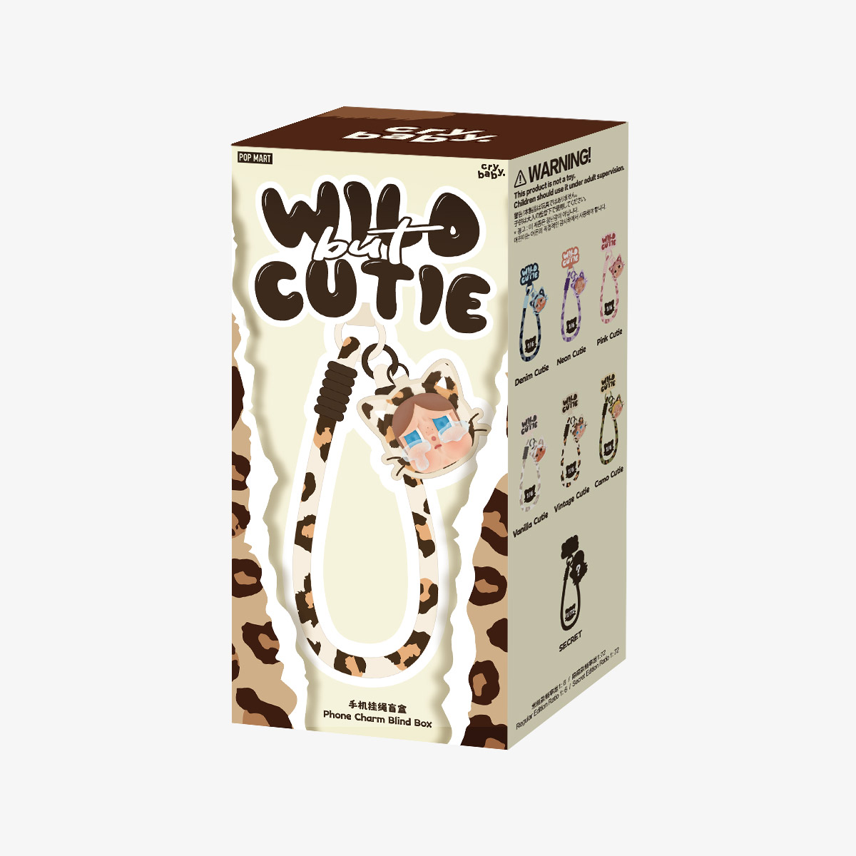 

Сюрприз-бокс с брелком на телефон Pop Mart CRYBABY Wild but Cutie Series