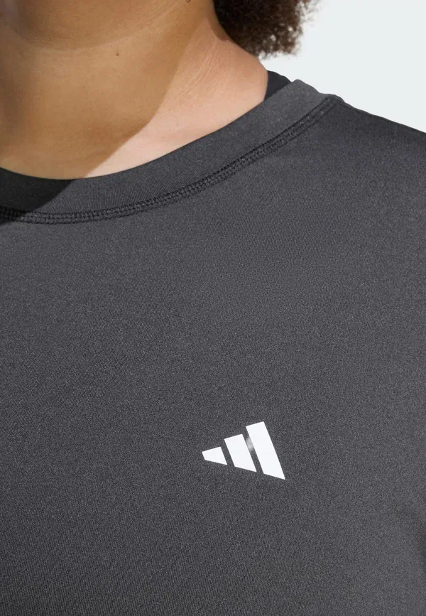Футболка We min crew ps - базовая футболка Adidas Performance, черный — фото 3