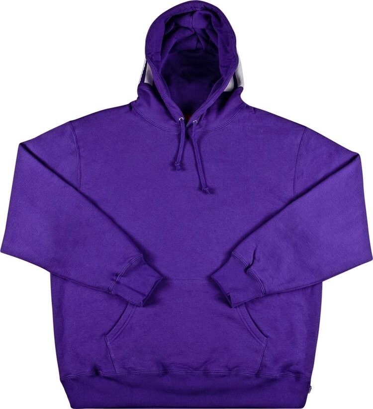Толстовка Supreme Rib Hooded Sweatshirt 'Purple', фиолетовый — фото 2