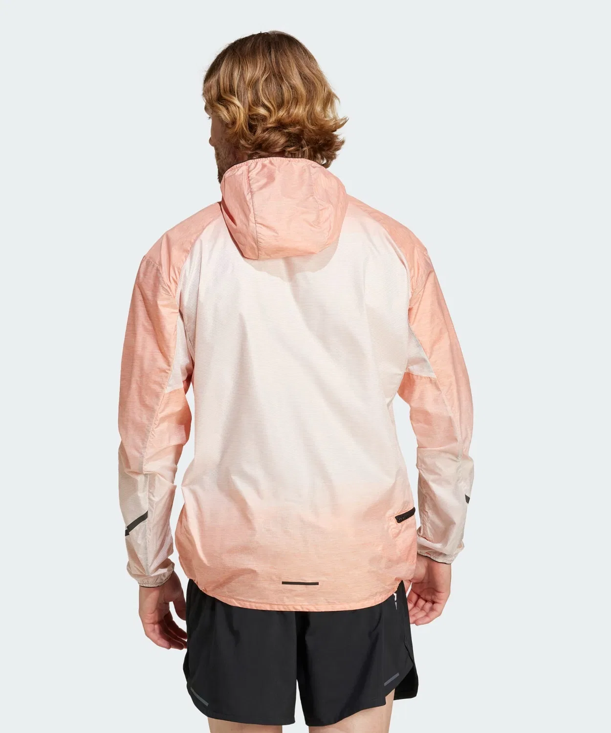 Ветрозащитная куртка для трейлраннинга Adidas Terrex Xperior Light Windweave, белый с красным — фото 2