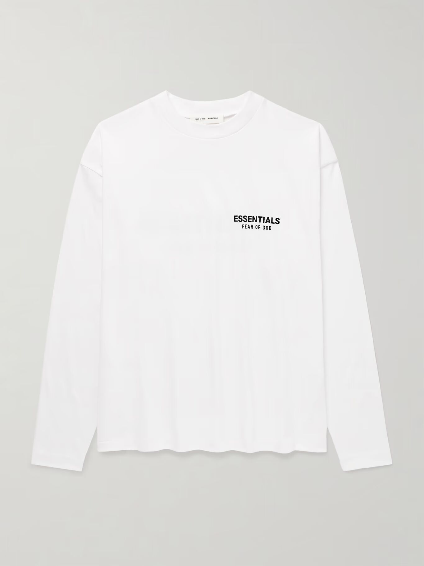 

Футболка из хлопкового джерси с логотипом FEAR OF GOD ESSENTIALS, белый