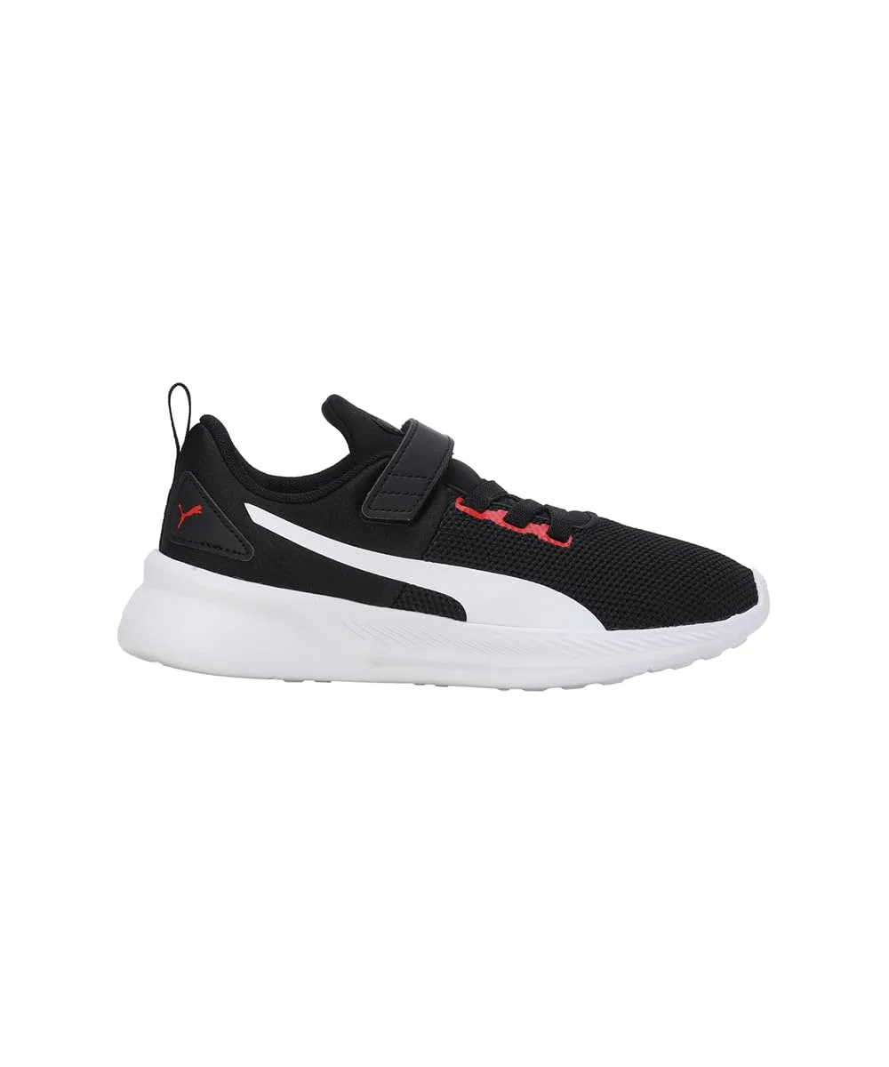 Детские кроссовки для мальчиков PUMA Flyer Runner V PS, Black Black White Red — фото 3