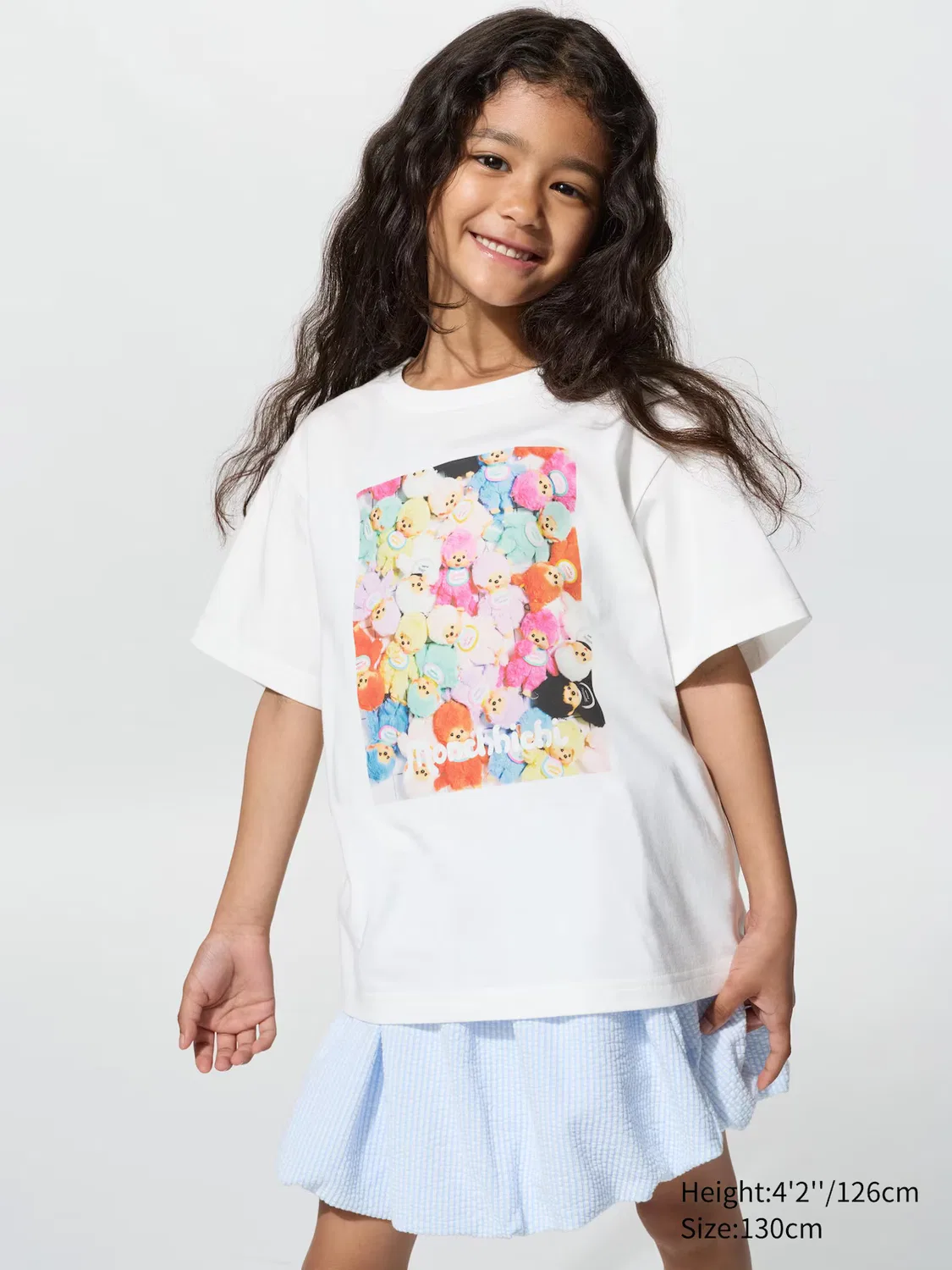 Футболка Uniqlo Monchhichi UT, кремовый
