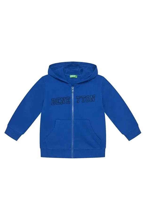 Детское худи с капюшоном Benetton, Blue