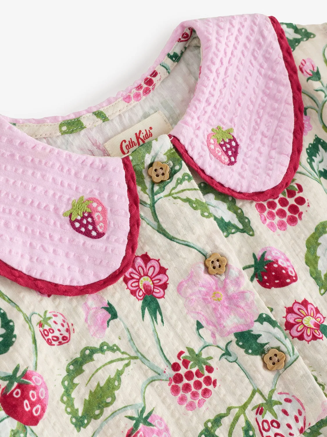 Комбинезон с принтом Strawberry Garden, Cath Kidston, Green/Pink — фото 3