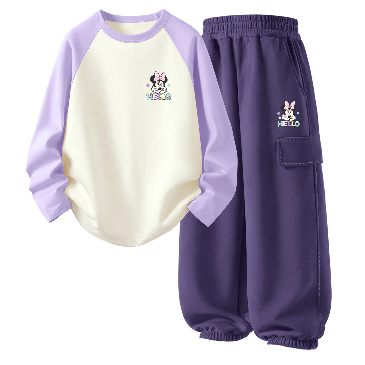 Детский спортивный костюм с длинным рукавом Disney, Di Signature QiK Gray Blue+Di Signature QiK Navy Blue — фото 3