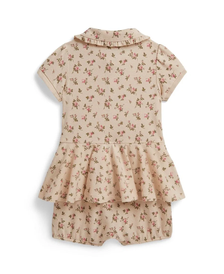 Комбинезон с воланами и цветочным принтом Polo Ralph Lauren, Beatty Floral — фото 2