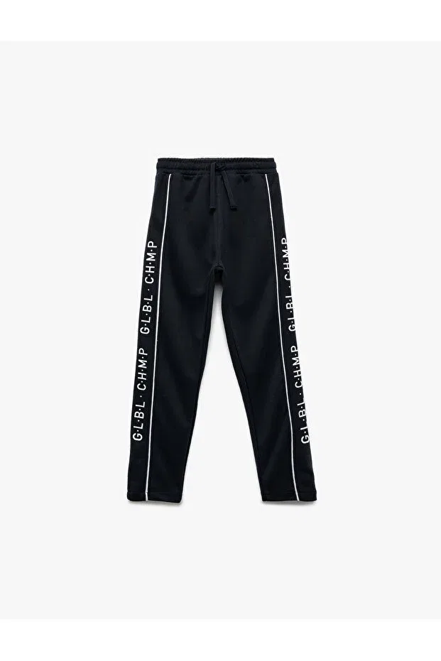 Детские спортивные штаны с принтом Koton, Navy Blue