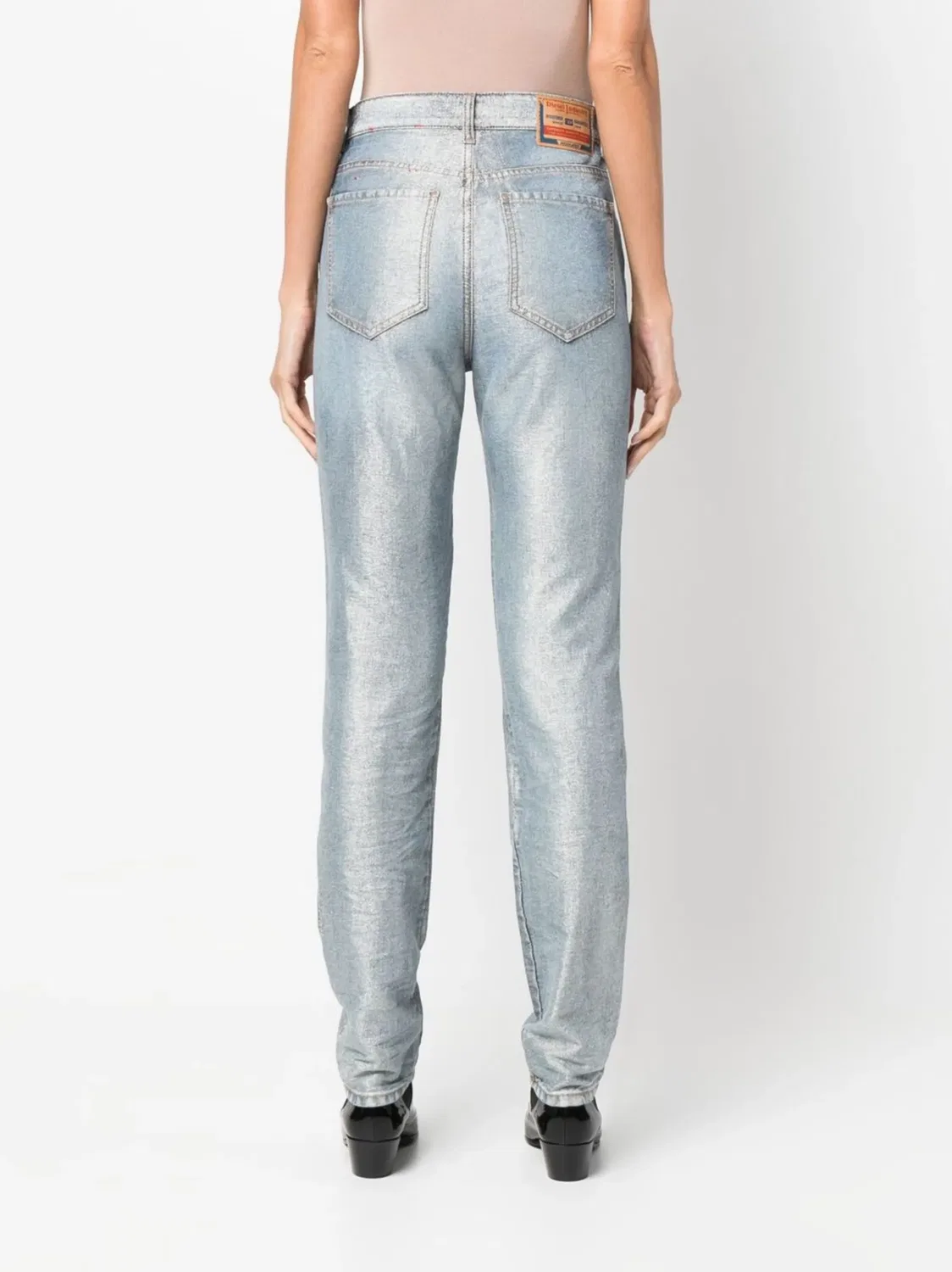 Джинсы Slim-Fit средней посадки Diesel, синий — фото 4