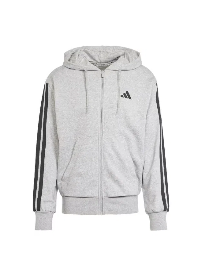 Худи на молнии с длинным рукавом Essentials Adidas, серый — фото 2