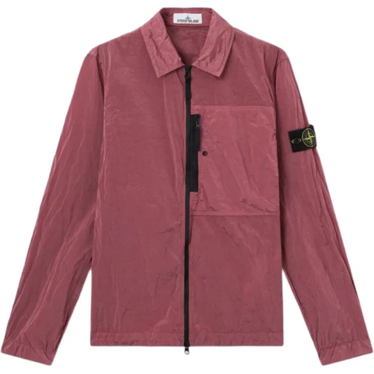Мужское пальто с лацканами, прямой крой, Geranium, STONE ISLAND