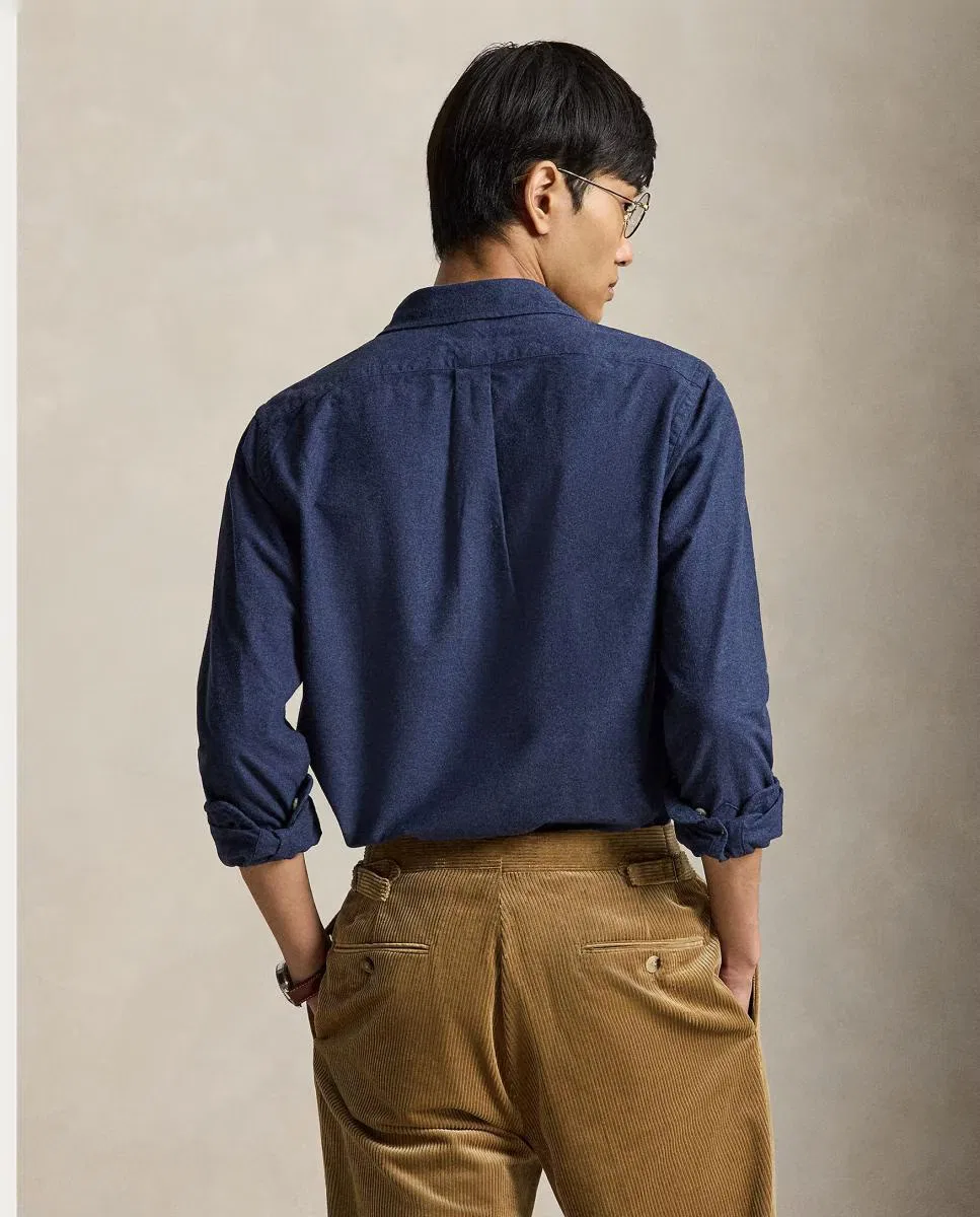 Мужская рубашка, Oxford Jaspeada Custom Fit, Polo Ralph Lauren, серый — фото 2