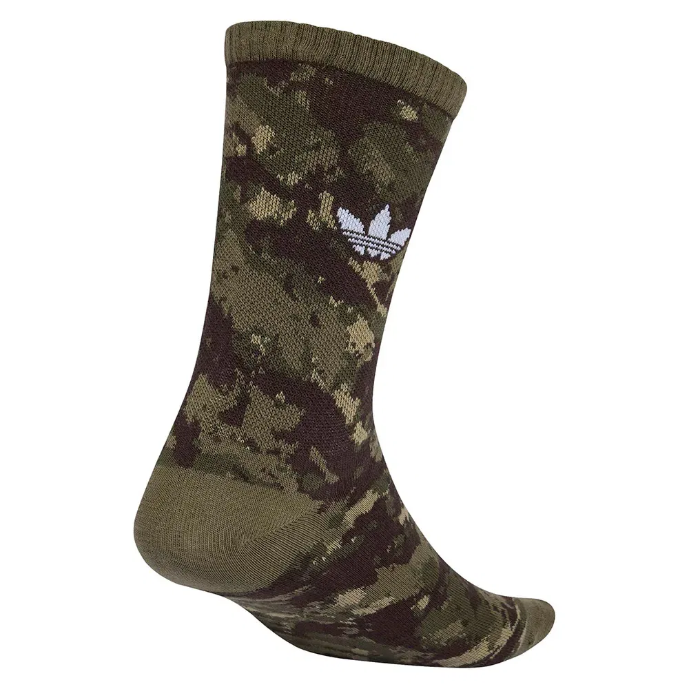 Носки Camo crew socks 2 pairs Adidas Originals, зеленый — фото 2