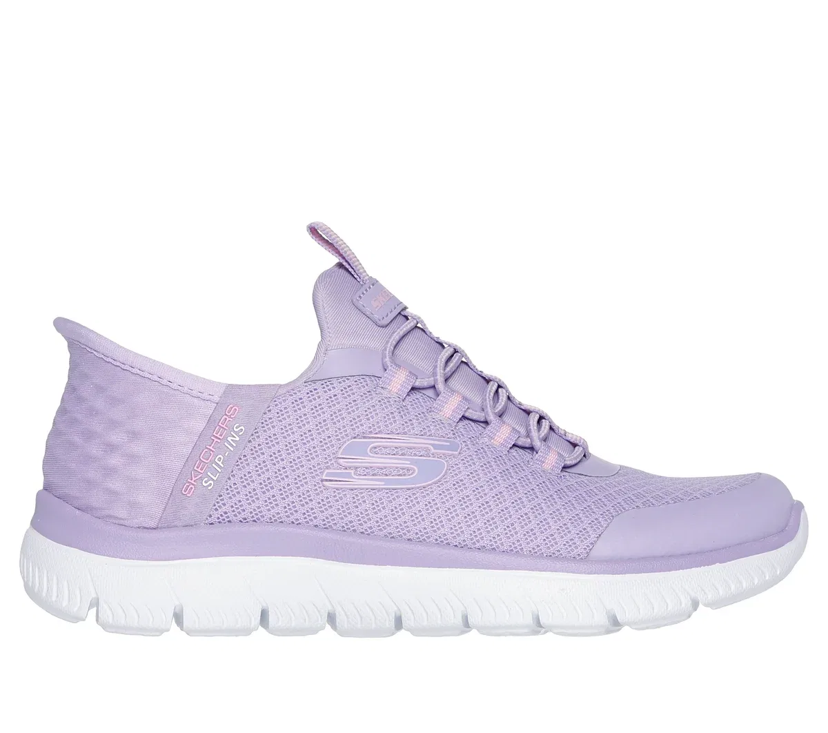 Детские слипоны Summits Skechers, лавандовый