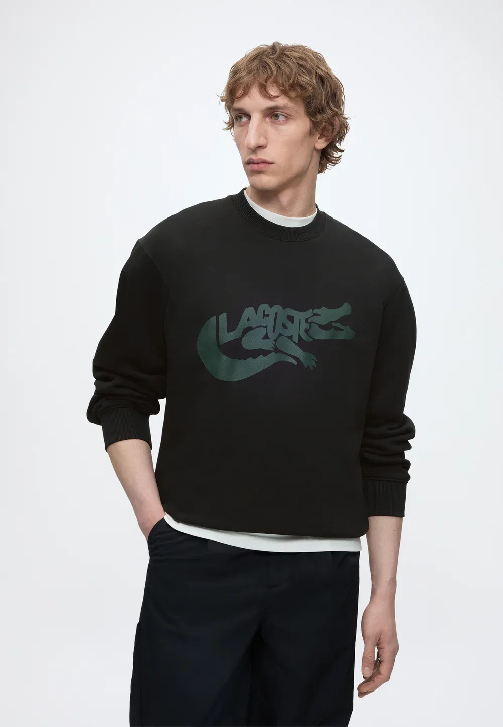 Толстовка унисекс Lacoste, Black — фото 4